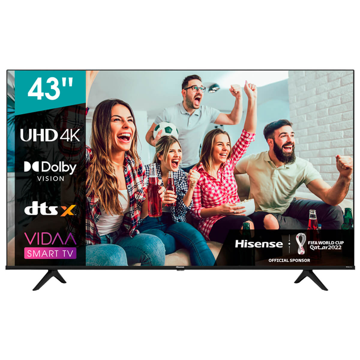 TELEVISOR HISENSE DE 109,2CM (43'') 43A6BG 4K UHD - SMART TV