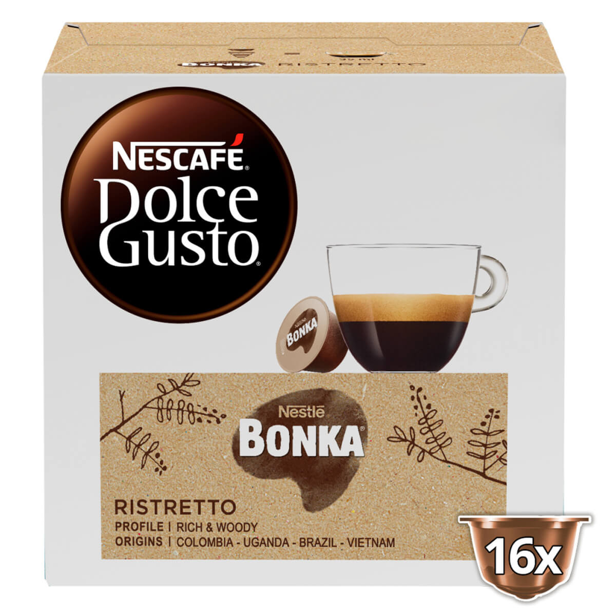 CÁPSULAS DOLCE GUSTO RISTRETTO BONKA