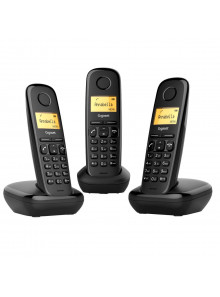 TELÉFONO GIGASET A170 TRIO NEGRO