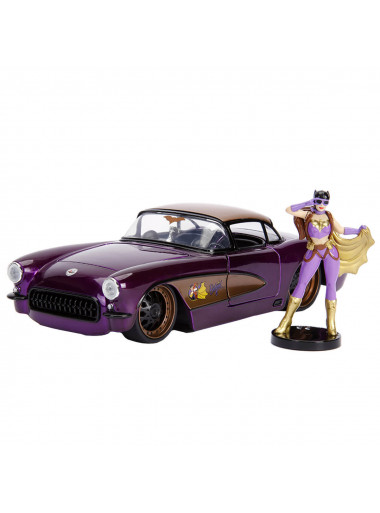 COCHE BATGIRL CHEVY CORVETTE 1957 CON FIGURA