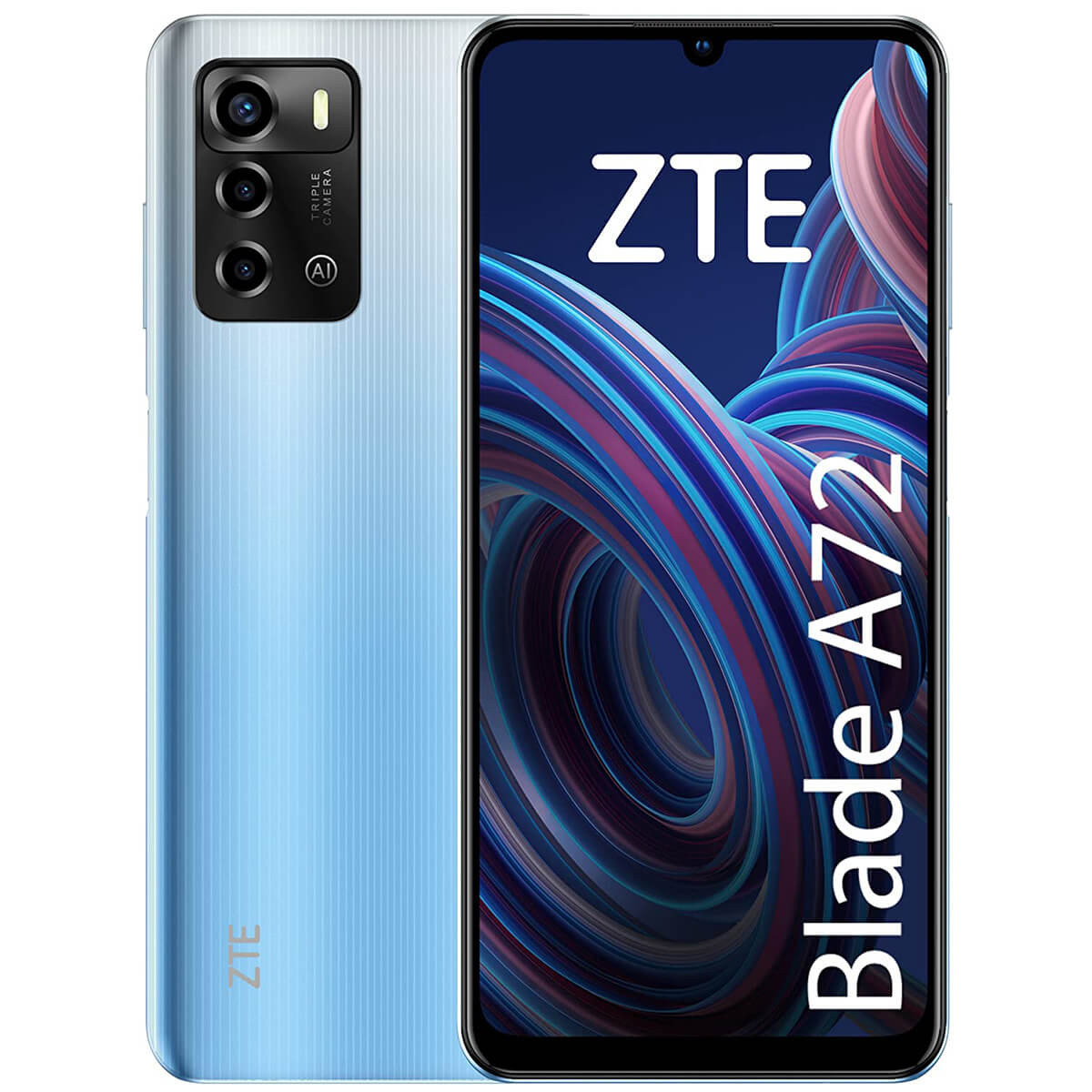 TELÉFONO ZTE BLADE A72 DE 17,1CM (6,74'') BLUE 3GB - 64GB