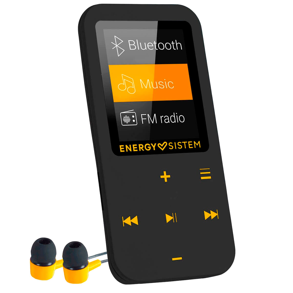 Energy Sistem Handy Reproductor MP4 con Bluetooth y Radio FM Negro