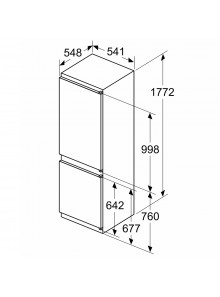 FRIGORÍFICO BOSCH SERIE 4 KGN39XIEA E - 2030X660X600mm (h x f x a)