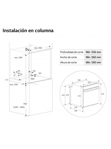 HORNO LG WSED7613S A+