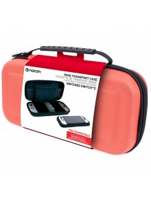 FUNDA TRANSPORTE NACON SWITCH 2 ROJO CORAL