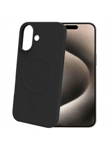 FUNDA CROMOMAG CELLY IPHONE 16 CROMOMAG1112BK