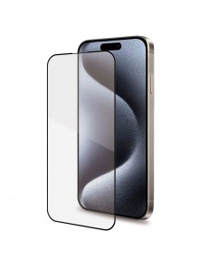 PROTECTOR PANTALLA CELLY FULL GLASS IPHONE 15 PRO FULLGLASS1054BK
