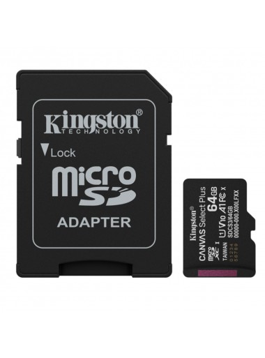 TARJETA MEMORIA KINGSTON CANVAS SELECT PLUS SDCS/64GB