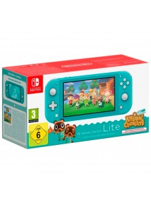 CONSOLA SWITCH LITE TURQUESA + ANIMAL CROSSING: NEW HORIZONS