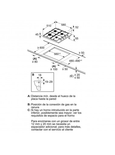 PLACA GAS BALAY 3ETX464BB
