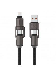 CABLE KSIX USB-A/USB-C A USB-C/LIGHTNING BCL240WAT01 1m
