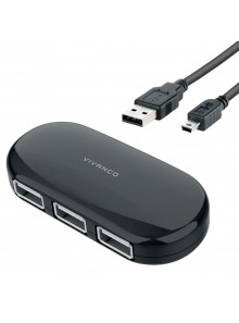 ADAPTADOR VIVANCO VVITHUB4USB 4 PUERTOS
