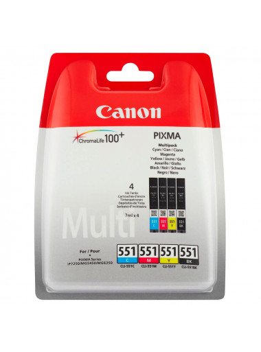MULTIPACK TINTA CANON CLI-551 6509B009