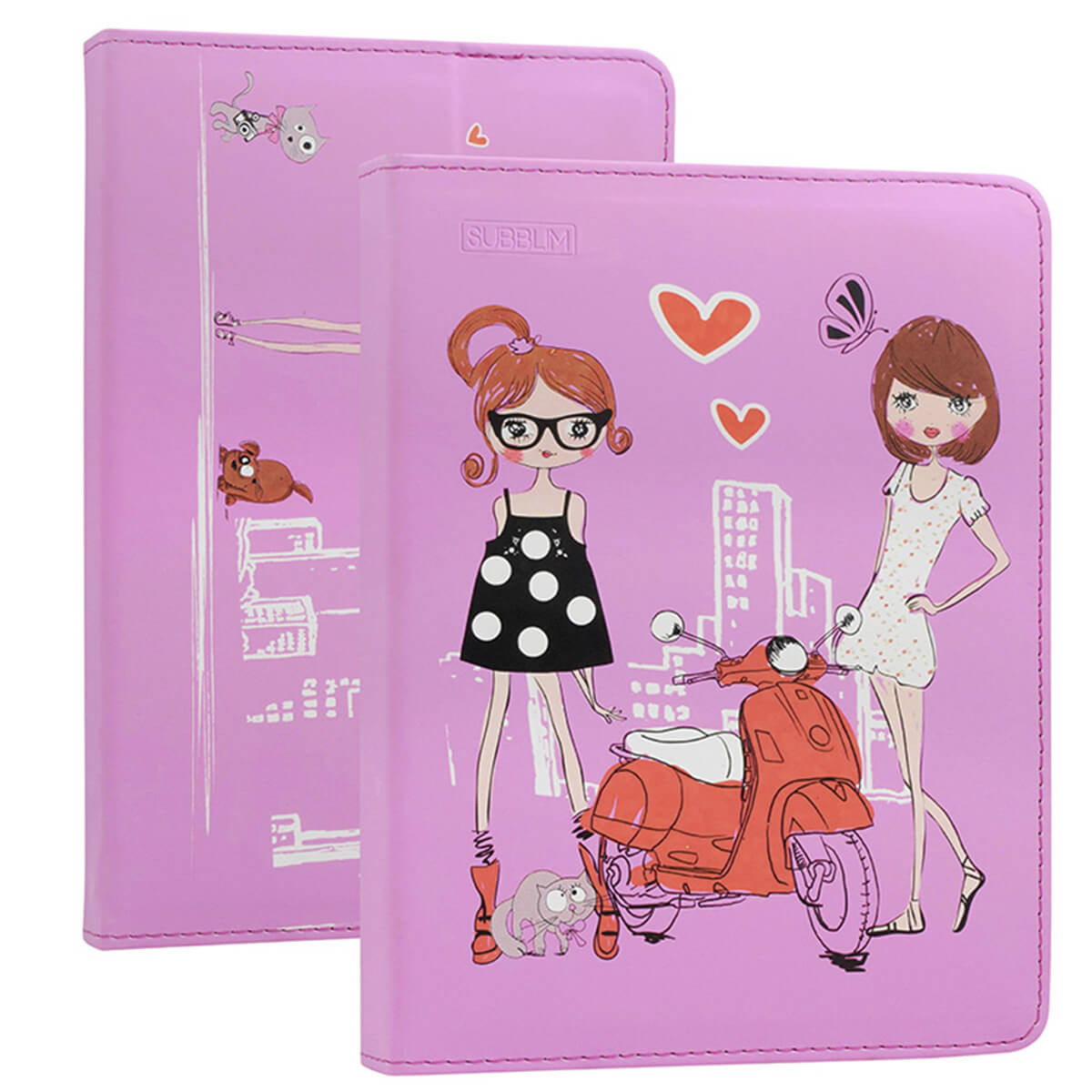 FUNDA SUBBLIM UNIVERSAL TRENDY CASE FASHION GIRLS DE 25,6CM (10,1'') SUB-CUT-4TC004