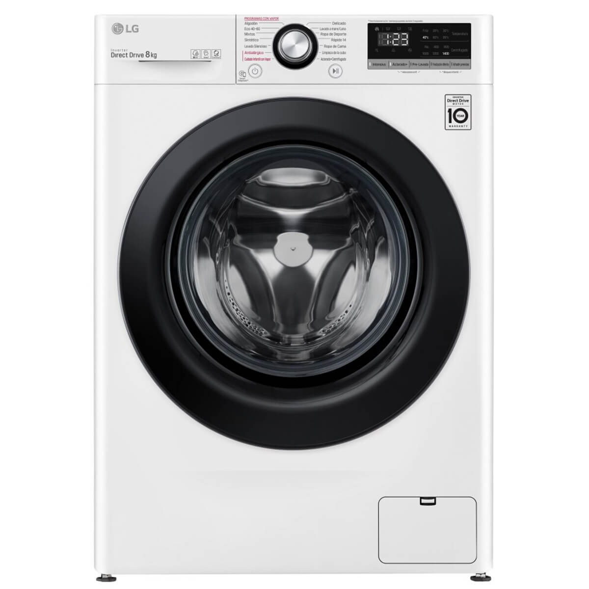 LAVADORA LG SERIE 300 F4WV3008S6W C - 8kg - 1400rpm