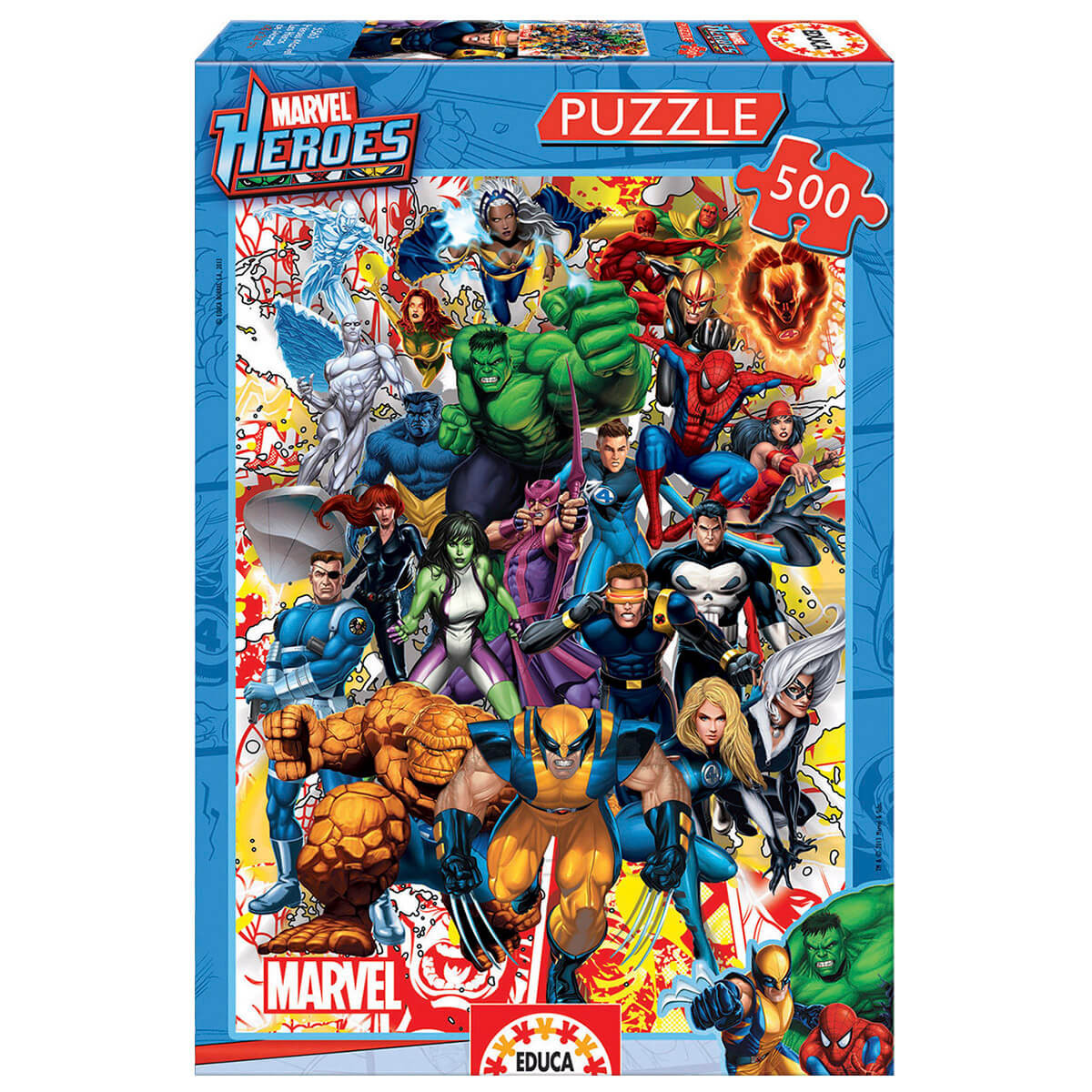 PUZZLE 500 HÉROES MARVEL 500 PIEZAS