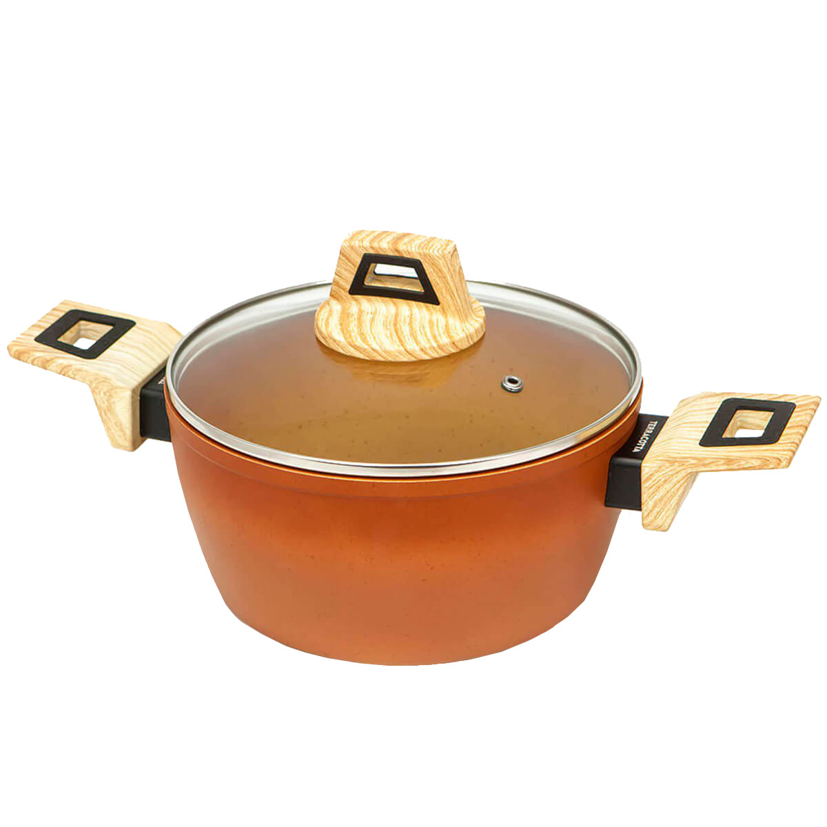 CACEROLA AMERCOOK TERRACOTTA + TAPA TER0528 28CM