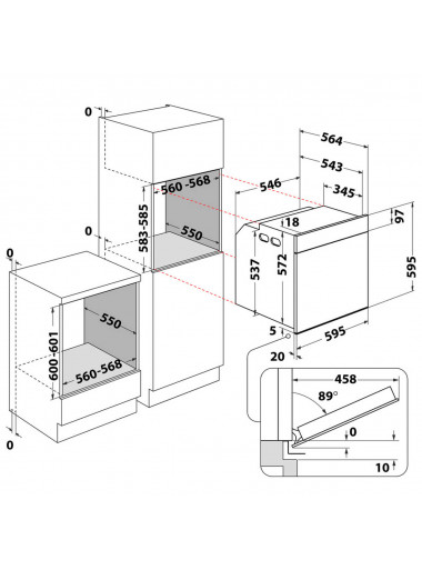 HORNO WHIRLPOOL OAKZ9 7961 SP IX A+