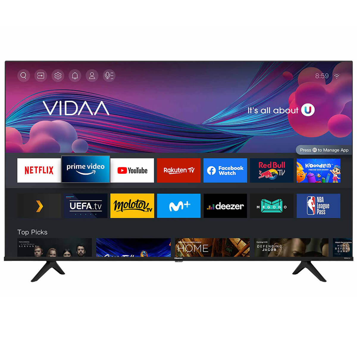 TELEVISOR HISENSE DE 139,7CM (55'') 65A6G 4K UHD - SMART TV