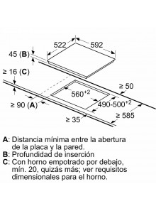 Placa vitroceramica Balay 60 cm 3EB764EN