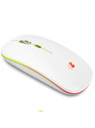 RATÓN SUBBLIM WIRELESS LED DUAL FLAT WHITE SUBMO-LDFLAT2